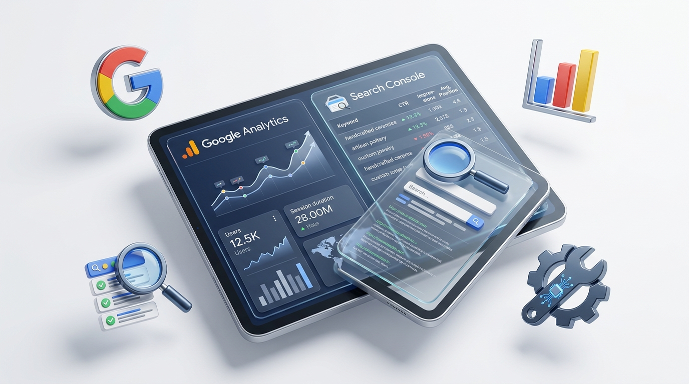 Google Analytics et Search Console expliques aux artisans