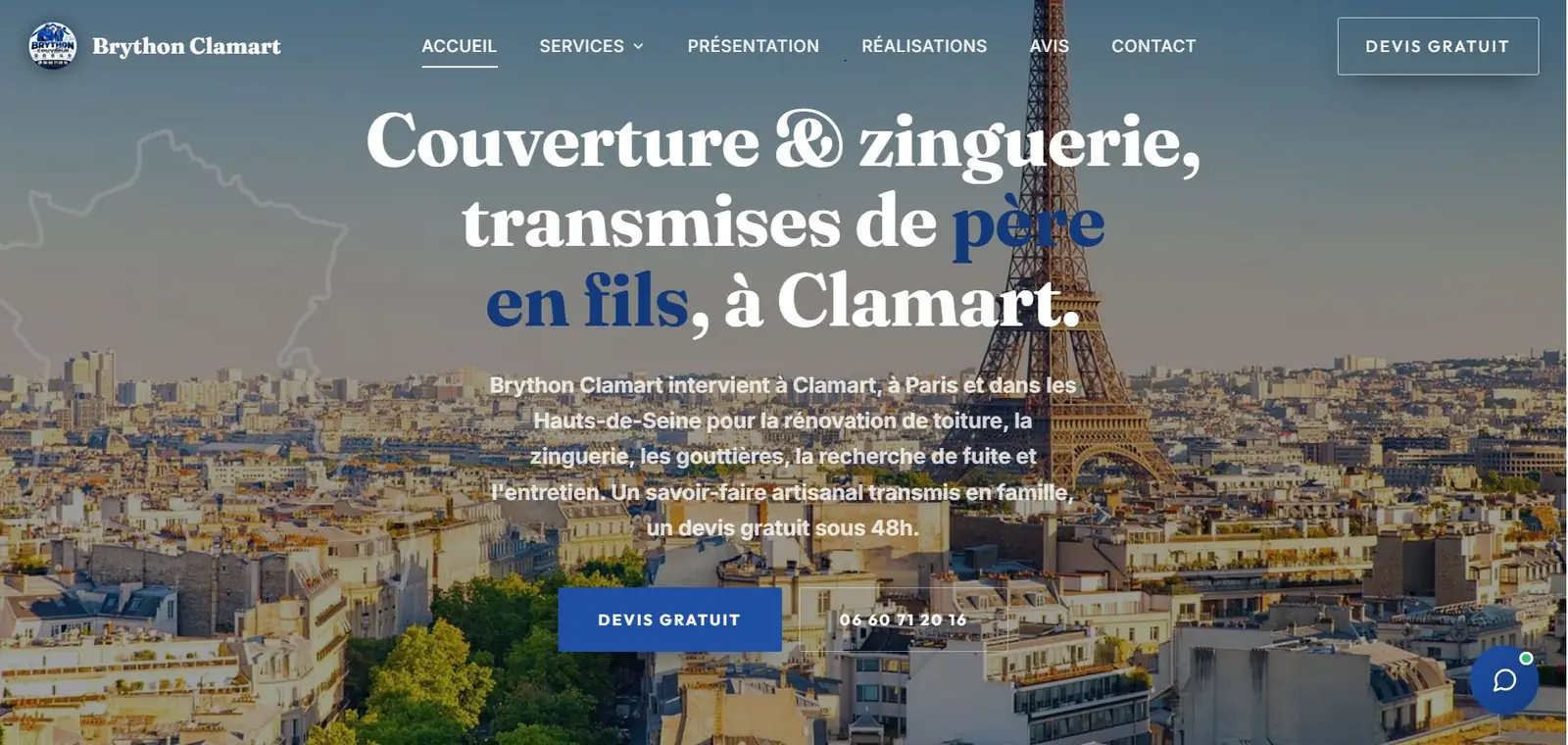 Site web Brython Clamart
