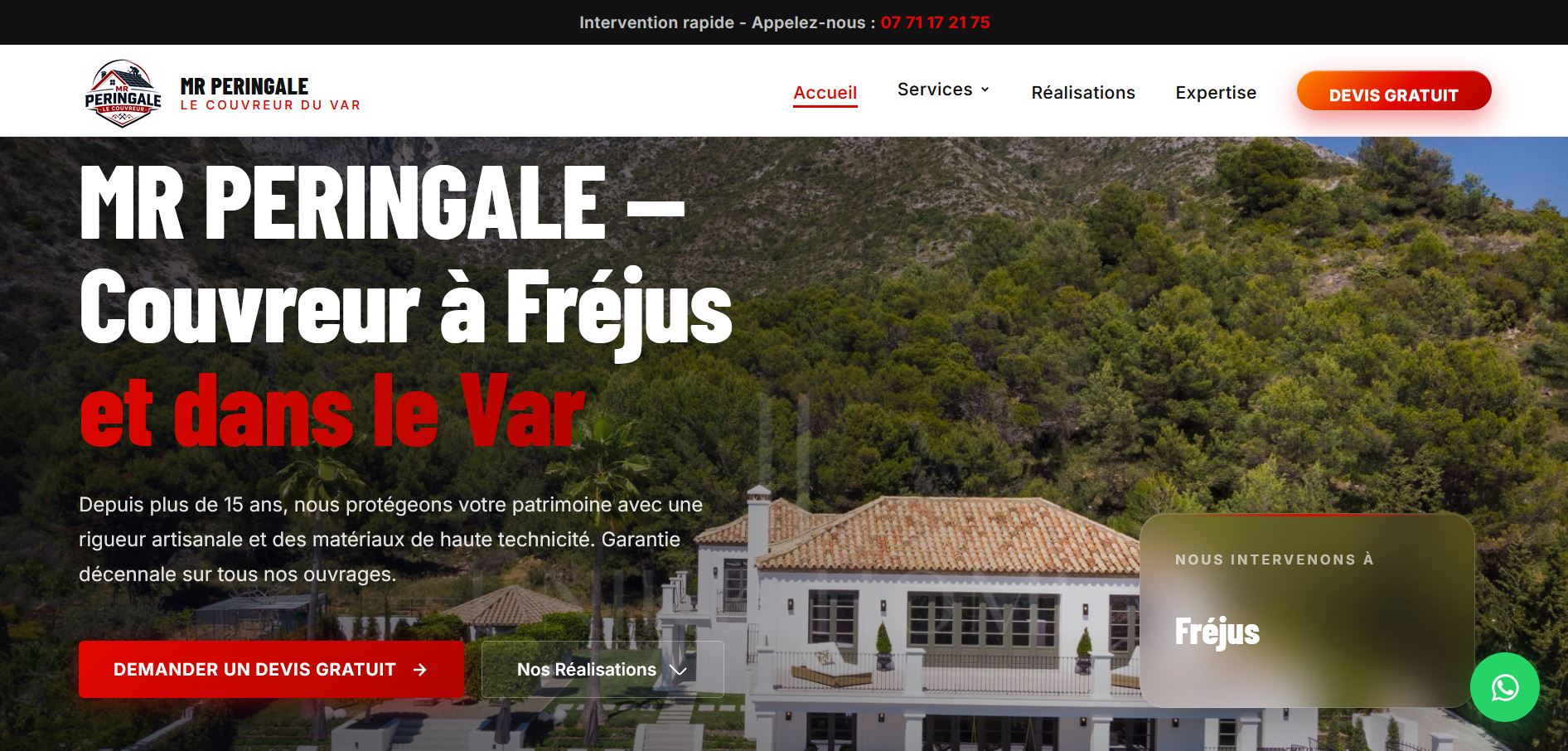 Site web MR Peringale