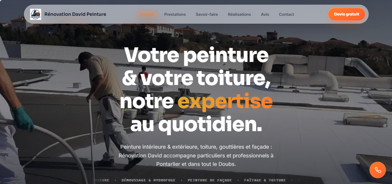 Site web Rénovation David
